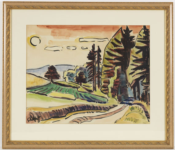 Karl Schmidt-Rottluff - Waldweg - Frame image