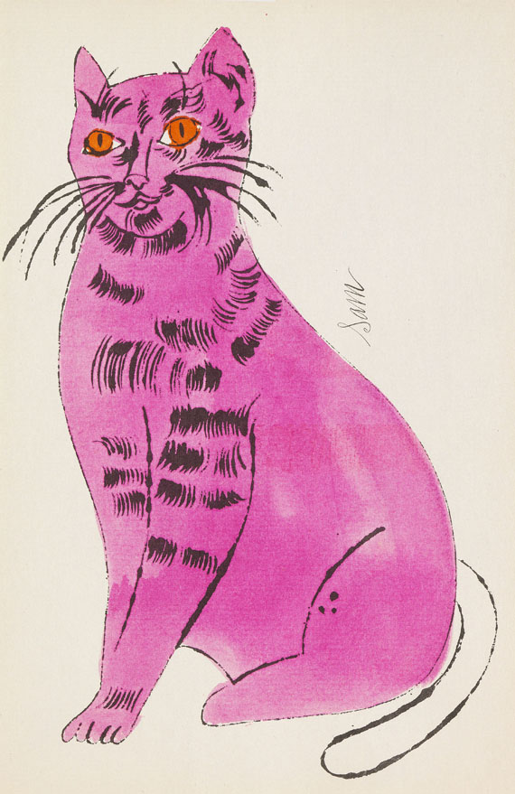 Andy Warhol - 25 Cats name[d] Sam and one Blue Pussy - 
