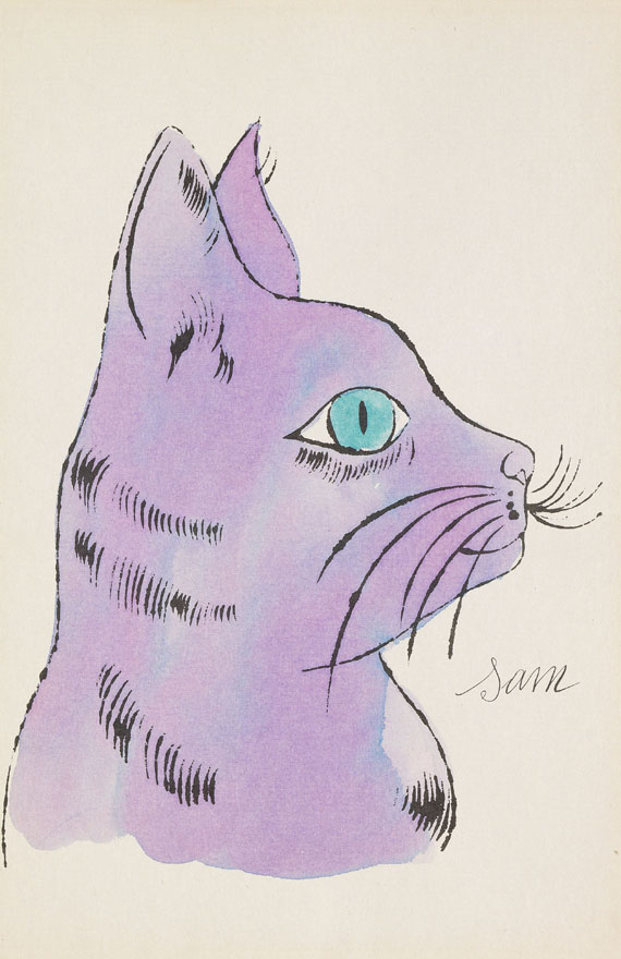 Andy Warhol - 25 Cats name[d] Sam and one Blue Pussy