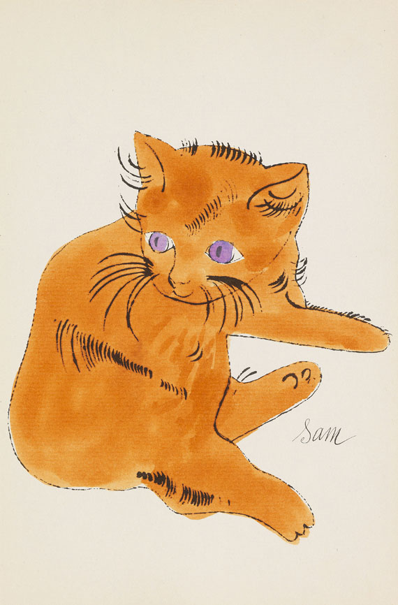 Andy Warhol - 25 Cats name[d] Sam and one Blue Pussy