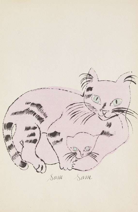 Andy Warhol - 25 Cats name[d] Sam and one Blue Pussy