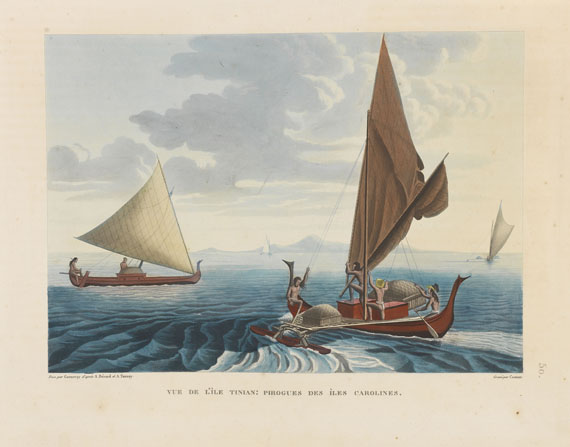 Louis Claude de Freycinet - Voyage autour du monde. Atlasband. - 