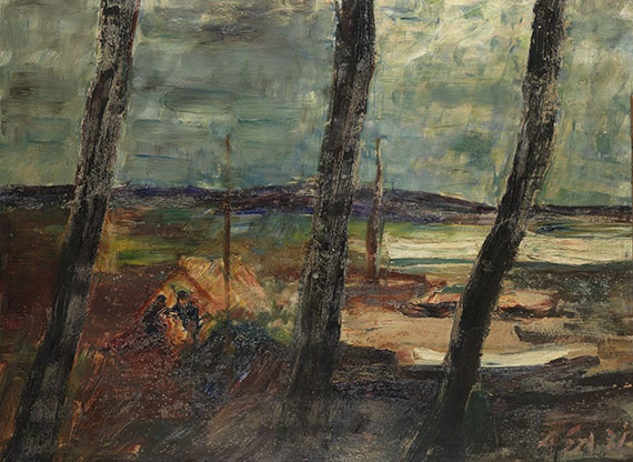 Albert Schiestl-Arding - Landschaft bei Bremerhaven - 