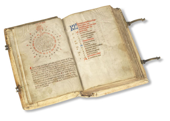  Manuskript - Psalterium feriatum. Pgt.-Manuskript 15. Jh. - 