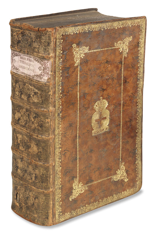 Basilius Faber - Thesaurus eruditionis Scholastiae. 2 Bde. in 1. 1749.  Prachteinband.