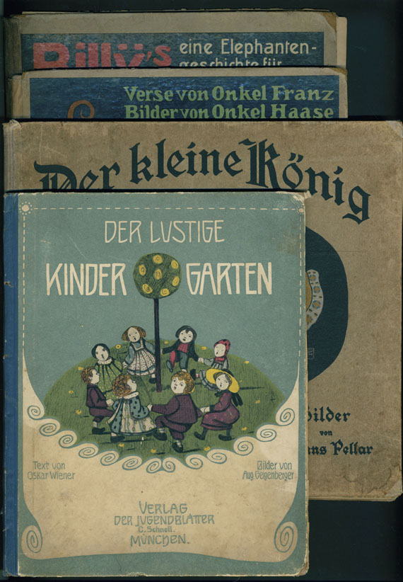 Geigenberger, August - 4 Kinderbücher (lustige Kindergarten, kleine König, Rumpelstilzchens und Billy