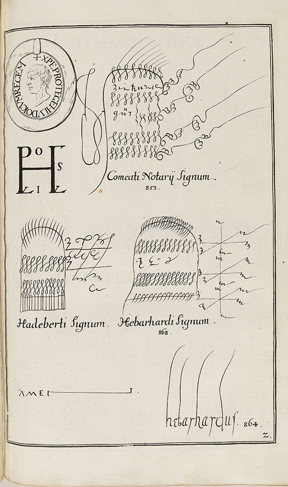 Johann Jakob Scheuchzer - Alphabeti ex diplomatibus. 1730. - 2 Werke angebunden. - 
