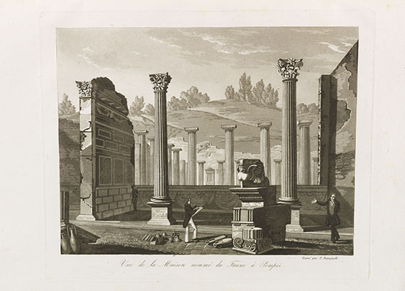 Paolo Fumagalli - Le ruvine di Pompeia. 1826 - 