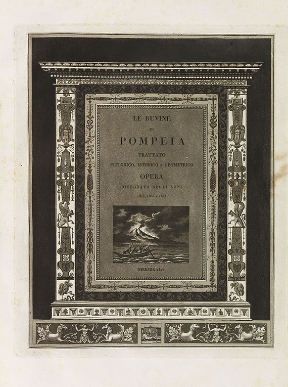 Paolo Fumagalli - Le ruvine di Pompeia. 1826