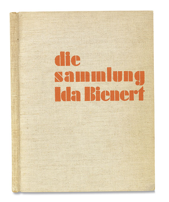 Will Grohmann - Die Sammlung Ida Bienert. 1933.