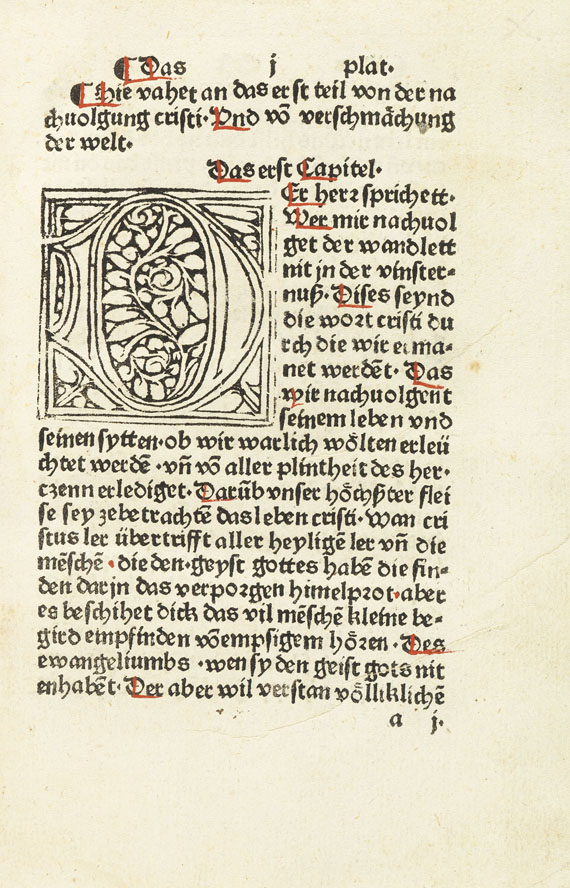 Thomas à Kempis - Ein Ware nachvolgung Cristi. 1493