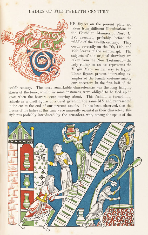 Henry Shaw - Dresses and Decorations of the Middle Ages. 2 Bde. - 