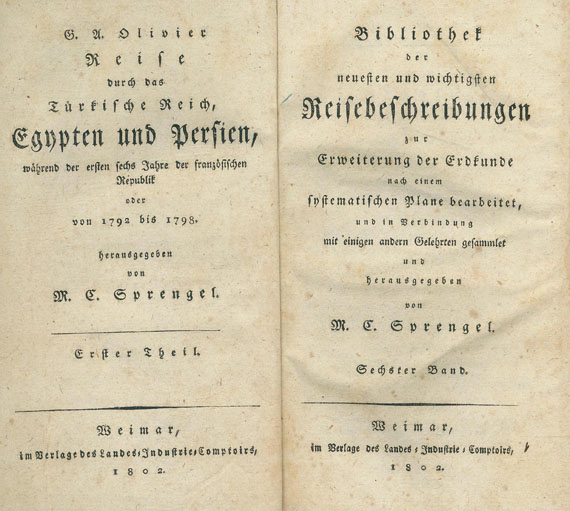 Guillaume-Antoine Olivier - Reise durch das türkische Reich. 3 Bde.