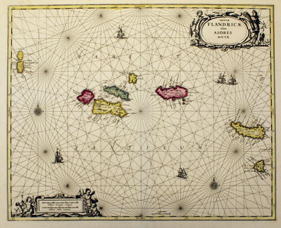  Afrika - 2 Bll. Azoren und Kanaren (Valk + Schenk). - Dabei: 1 Bl. Iles Acores (1791). Zus. 3 Bll. - 