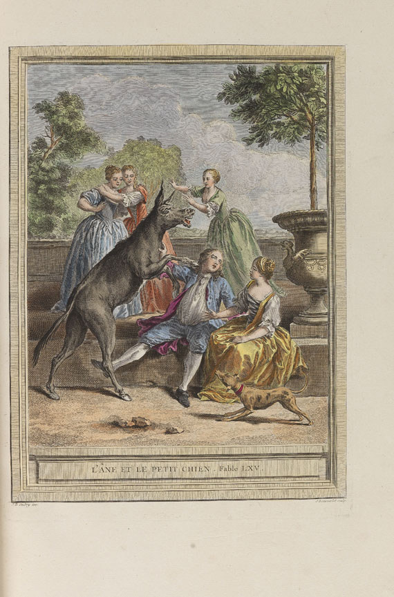 Jean de La Fontaine - Fables choisies. 4 Bde. 1755