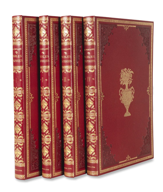 Jean de La Fontaine - Fables choisies. 4 Bde. 1755 - 