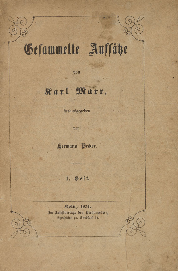 Karl Marx - Gesammelte Aufsätze. 1851 - 