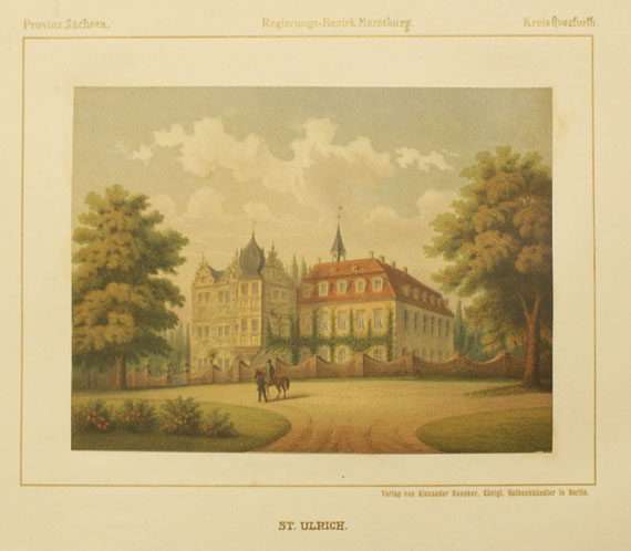  Sachsen - 31 Bll. Ansichten Sachsen (aus Duncker). - 