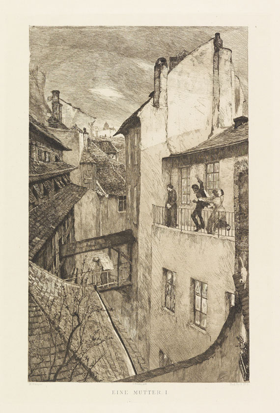 Max Klinger - Dramen. VI Motive in X Blättern - Opus IX - 