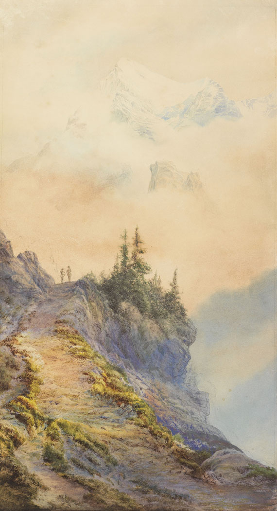 Edward Theodore Compton - Zugeschrieben - In den Dolomiten