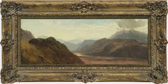 Carl Millner - Weiter Blick in das Etschtal bei Bozen - Frame image