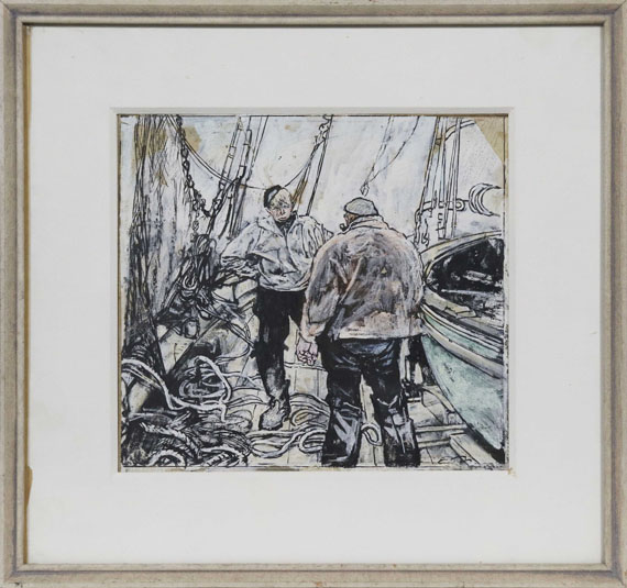Eduard Thöny - An Deck - Frame image