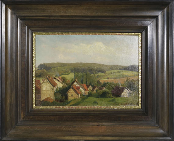 Karl Raupp - Blick auf Willingshausen in Hessen - Frame image