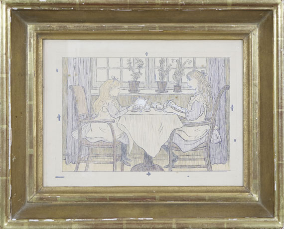 Thomas Theodor Heine - Beim Frühstück - Frame image
