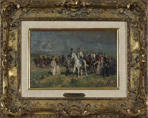 Wilhelm Velten - Begegnung auf der Landstraße - Frame image