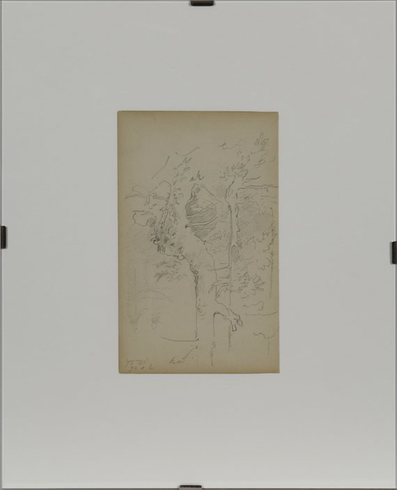Carl Spitzweg - Waldstudie - Frame image