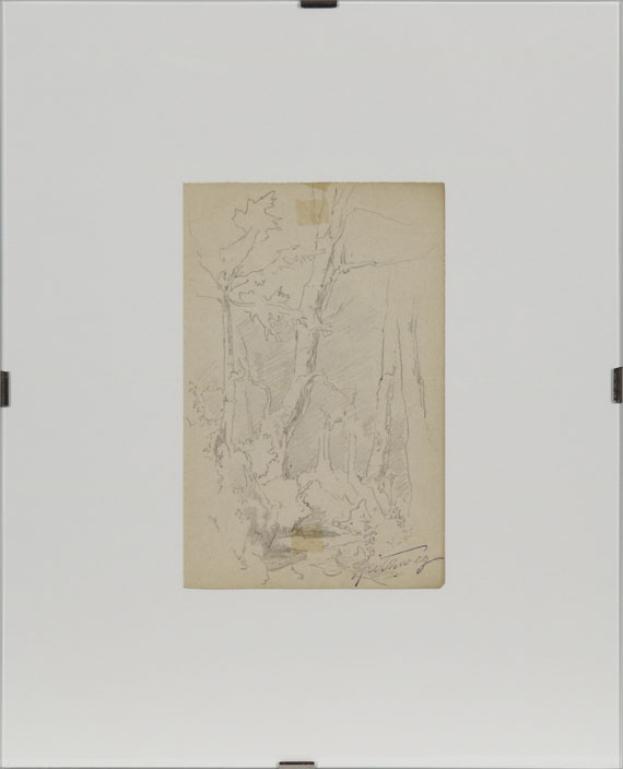Carl Spitzweg - Baumstudie - Frame image