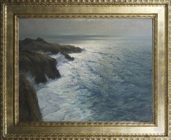 Karl Theodor Boehme - Meeresbrandung - Frame image