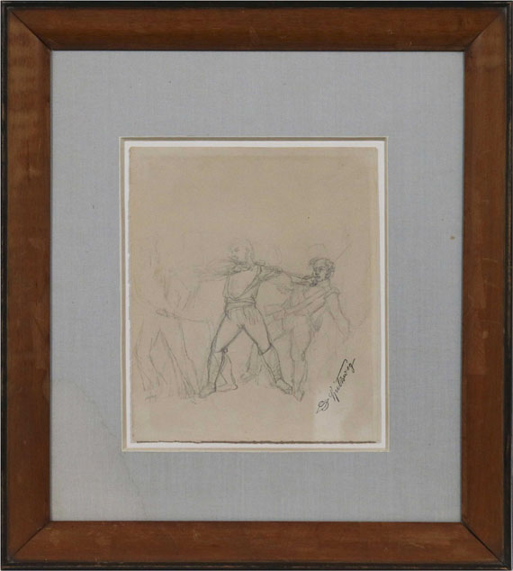 Carl Spitzweg - Verhafteter Spitzbube - Frame image