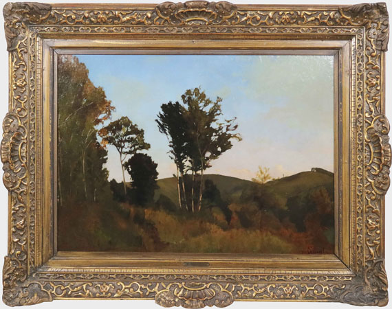 Carl Schuch - Waldrand bei Purkersdorf - Frame image