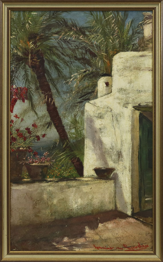 Hermione von Preuschen - Palmenterrasse (Capri) - Frame image