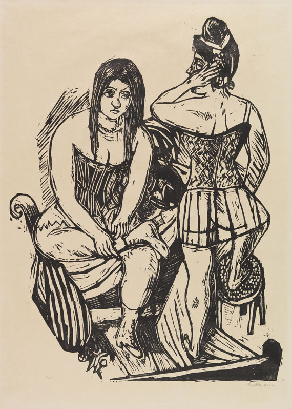 Max Beckmann - Bei der Toilette