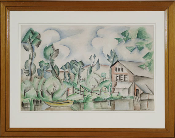 André Lhote - Maison au bord de la rivière - Frame image