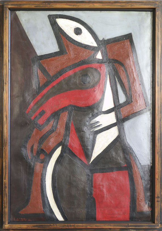 Ernst Wilhelm Nay - Reiter - Frame image