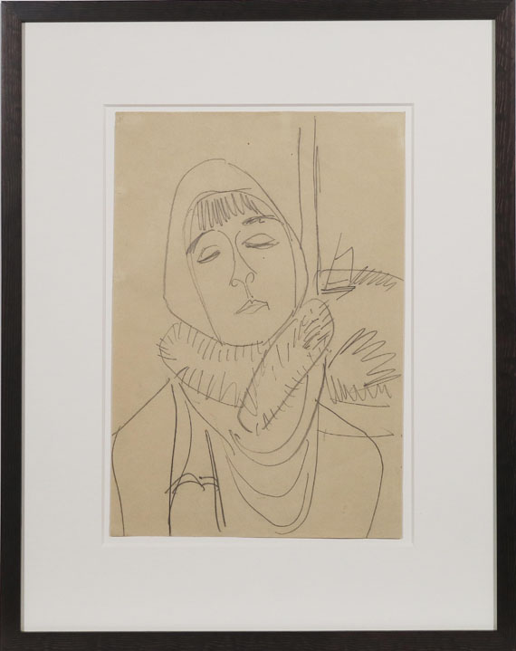Ernst Ludwig Kirchner - Porträt Erna Schilling - Frame image
