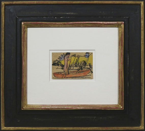 Ernst Ludwig Kirchner - Rudernder Akt - Frame image