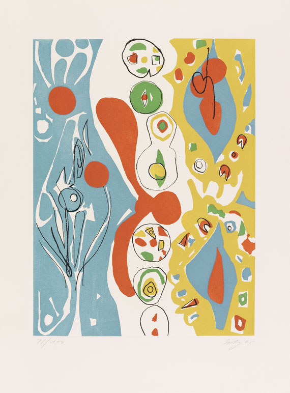 Ernst Wilhelm Nay - Sechs Aquatinten - Über den Menschen - 