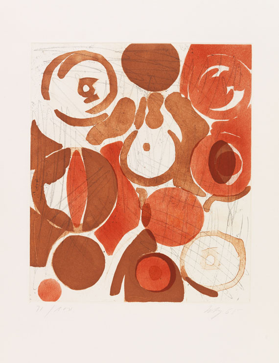 Ernst Wilhelm Nay - Sechs Aquatinten - Über den Menschen - 
