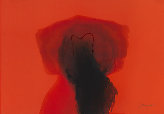 Otto Piene - Feuergouache