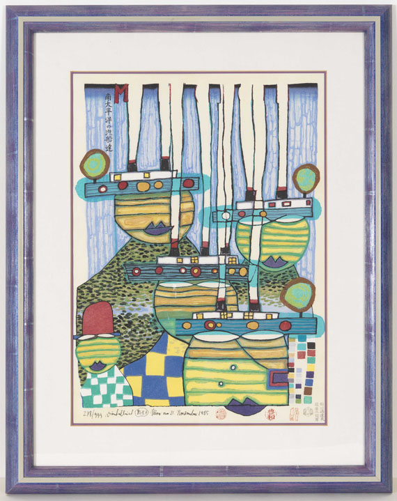 Friedensreich Hundertwasser - Pazifikdampfer - Frame image