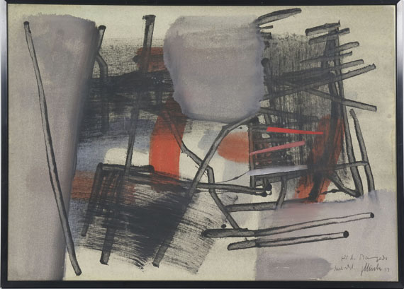Fritz Winter - Rot durchleuchtet - Frame image