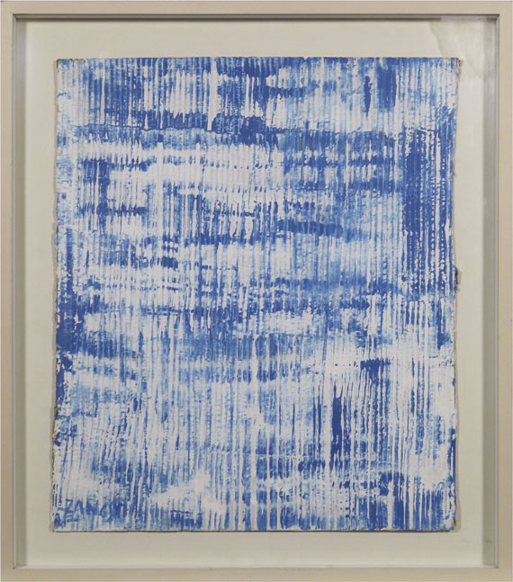 Herbert Zangs - Ohne Titel (Scheibenwischer-Reihung) - Frame image