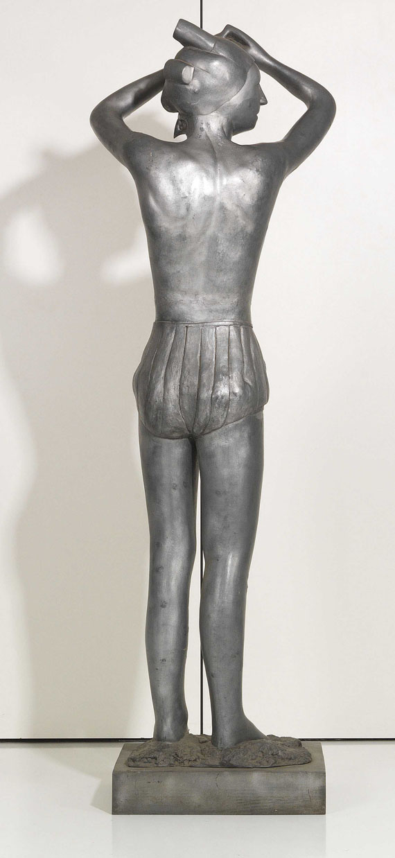 Joachim Schmettau - Große Stehende mit Lockenwicklern - Back side