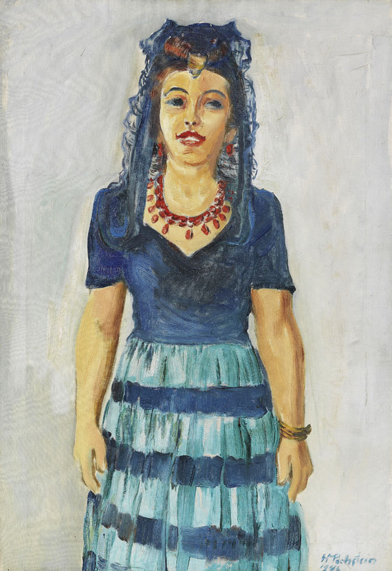 Hermann Max Pechstein - Bildnis Freda Wermel in spanischer Tracht