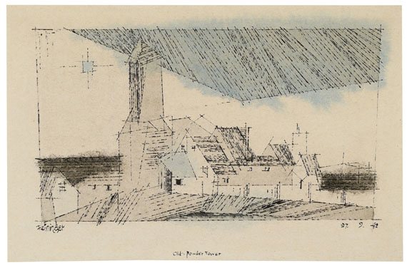 Lyonel Feininger - Old Powder Tower