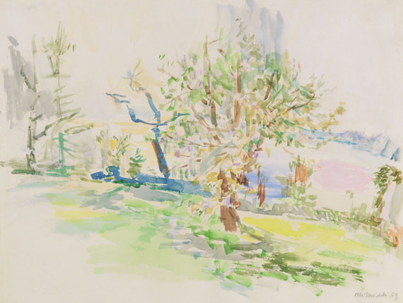 Oskar Kokoschka - Frühlingsgarten in Villeneuve